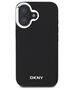 Original Case IPHONE 16 DKNY Hardcase Plain Silver Logo MagSafe (DKHMP16SPSCMCLK) black 3666339333225