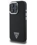 Original Case IPHONE 16 PRO Guess Hardcase Grained Triangle MagSafe (GUHMP16LPGTSPSK) black 3666339302320