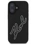 Original Case IPHONE 16 Karl Lagerfeld Hardcase 3D Rubber Signature (KLHCP16S3DRKSDLK) black 3666339319922