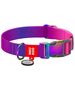 Waudog Nylon dog collar with QR code Waudog gradient, purple, size M 071046  46519 έως και 12 άτοκες δόσεις 4823089365503