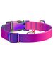 Waudog Nylon dog collar with QR code Waudog gradient, purple, size M 071046  46519 έως και 12 άτοκες δόσεις 4823089365503