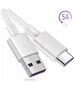 Cable 5A 1m USB-C QC3.0 for HUAWEI HL1289 USB Type C Quick Charge 3.0 white BULK 09050358