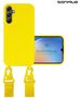 Θήκη Σιλικόνης με Strap CarryHang Sonique Samsung Galaxy A34 5G Κίτρινο 5201101928711