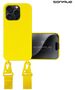 Θήκη Σιλικόνης με Strap CarryHang Sonique Apple iPhone 15 Pro Κίτρινο 5201101990336