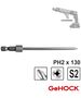 Gehock Μύτη Kατσαβιδιού 1/4" Ph2x130mm για το Cafdsd2002 Gehock Cafdsd2002.1.f Cafdsd2002.1.f έως 12 Άτοκες Δόσεις