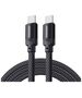 Essager USB-C to USB-C cable, Essager, EXCTT1-YS01-P, 100W, 1m (black) 066670  EXCTT1-YS01-P έως και 12 άτοκες δόσεις 6971958732593