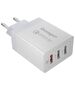 Essager Wall charger, Essager, ECTQC3-FBB02,  3xUSB, 30W (white) 066675  ECTQC3-FBB02 έως και 12 άτοκες δόσεις 6971958734696