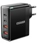 Essager Wall charger, Essager, ECT2CA-QYB01-Z, 2xUSB-C, 2xUSB-A, 100W (black) 066685  ECT2CA-QYB01-Z έως και 12 άτοκες δόσεις 6971958730681