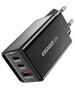 Essager Wall charger, Essager, ECTAC-KSB01-Z, GaN, 2xUSB-C, USB-A, 67W (black) 066687  ECTAC-KSB01-Z έως και 12 άτοκες δόσεις 6971958731343