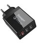 Essager Wall charger Essager ECTQC3-FBB01 3xUSB 30W (black) 068200  ECTQC3-FBB01 έως και 12 άτοκες δόσεις 6971958734689