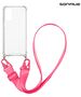 Θήκη Σιλικόνης με Strap Sonique Armor Clear Samsung Galaxy M14 5G Φουξ 5201101920142