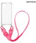 Θήκη Σιλικόνης με Strap Sonique Armor Clear Apple iPhone 11 Φουξ 5201101817800