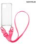 Θήκη Σιλικόνης με Strap Sonique Armor Clear Apple iPhone 13 Φουξ 5201101818203