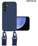 Θήκη Σιλικόνης με Strap CarryHang Sonique Samsung Galaxy S23 FE Μπλε Σκούρο 5201101945480