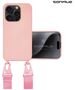 Θήκη Σιλικόνης με Strap CarryHang Sonique Apple iPhone 15 Pro Ροζ 5201101990428