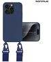 Θήκη Σιλικόνης με Strap CarryHang Sonique Apple iPhone 15 Pro Max Μπλε Σκούρο 5201101990503