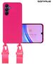 Θήκη Σιλικόνης με Strap CarryHang Sonique Samsung Galaxy A15 4G / Galaxy A15 5G Φουξ 5201101990923