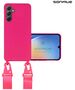 Θήκη Σιλικόνης με Strap CarryHang Sonique Samsung Galaxy A35 5G Φουξ 5201101991166