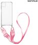 Θήκη Σιλικόνης με Strap Sonique Armor Clear Samsung Galaxy M13 4G Ροζ 5201101992491