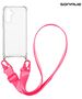 Θήκη Σιλικόνης με Strap Sonique Armor Clear Samsung Galaxy S24 Φουξ 5201101992705