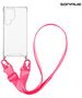 Θήκη Σιλικόνης με Strap Sonique Armor Clear Samsung Galaxy S24 Ultra Φουξ 5201101992903