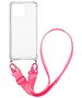 Θήκη Σιλικόνης με Strap Sonique Armor Clear Apple iPhone 13 Pro Φουξ 5201101818302