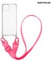 Θήκη Σιλικόνης με Strap Sonique Armor Clear Apple iPhone 14 Plus Φουξ 5201101882211