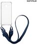 Θήκη Σιλικόνης με Strap Sonique Armor Clear Samsung Galaxy J3 (2016) Μπλε Σκούρο 5201101886882