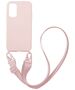 Θήκη Σιλικόνης με Strap CarryHang Sonique Samsung Galaxy A41 Ροζ 5201101704711