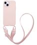 Θήκη Σιλικόνης με Strap CarryHang Sonique Apple iPhone 14 Ροζ 5201101791377