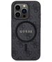 Guess Case for iPhone 15 Pro - Guess 4G Collection Leather MagSafe (GUHMP15LG4GFRK) - Black 3666339226343 έως 12 άτοκες Δόσεις