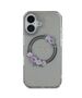 Guess Case for iPhone 16 - Guess IML Flowers Wreath MagSafe (GUHMP16SHFWWFCK) - Black 3666339346348 έως 12 άτοκες Δόσεις