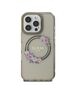 Guess Case for iPhone 16 Pro - Guess IML Flowers Wreath MagSafe (GUHMP16LHFHFWWFCK) - Black 3666339346362 έως 12 άτοκες Δόσεις