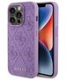 Guess Case for iPhone 15 Pro - Guess Leather 4G Stamped (GUHCP15LP4EPMU) - Light Purple 3666339150464 έως 12 άτοκες Δόσεις