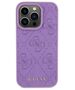 Guess Case for iPhone 15 Pro - Guess Leather 4G Stamped (GUHCP15LP4EPMU) - Light Purple 3666339150464 έως 12 άτοκες Δόσεις