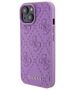 Guess Case for iPhone 15 / iPhone 14 / iPhone 13 - Guess Leather 4G Stamped (GUHCP15SP4EPMU) - Light Purple 3666339150440 έως 12 άτοκες Δόσεις