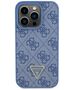 Guess Case for iPhone 15 Pro Max - Guess Leather 4G Triangle Triangle Strass (GUHCP15XP4TDPB) - Blue 3666339146559 έως 12 άτοκες Δόσεις