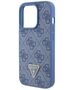 Guess Case for iPhone 15 Pro Max - Guess Leather 4G Triangle Triangle Strass (GUHCP15XP4TDPB) - Blue 3666339146559 έως 12 άτοκες Δόσεις