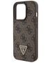 Guess Pouch for iPhone 15 Pro Max - Guess Leather 4G Triangle Triangle Strass (GUHCP15XP4TDPW) - Brown 3666339146412 έως 12 άτοκες Δόσεις