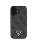 Guess Pouch for iPhone 16 Plus - Guess Leather 4G Triangle Strass Triangle (GUHCP16MP4TDPK) - Black 3666339327378 έως 12 άτοκες Δόσεις