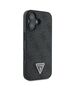 Guess Case for iPhone 16 - Guess Leather 4G Triangle Strass Triangle (GUHCP16SP4TDPK) - Black 3666339327361 έως 12 άτοκες Δόσεις