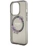 Guess Case for iPhone 15 Pro Max - Guess IML Flowers Wreath MagSafe (GUHMP15XHFHFWWFCK) - Black 3666339221317 έως 12 άτοκες Δόσεις