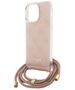 Guess Case for iPhone 15 Pro Max - Guess Crossbody Cord 4G Print (GUHCP15XHCHC4SEP) - Pink 3666339148379 έως 12 άτοκες Δόσεις