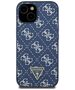 Guess Case for iPhone 15 / iPhone 14 / iPhone 13 - Guess Hardcase 4G Triangle Metal Metal Logo (GUHCP15SPG4GPB) - Blue 3666339225902 έως 12 άτοκες Δόσεις