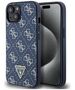 Guess Case for iPhone 15 / iPhone 14 / iPhone 13 - Guess Hardcase 4G Triangle Metal Metal Logo (GUHCP15SPG4GPB) - Blue 3666339225902 έως 12 άτοκες Δόσεις