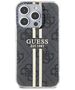 Guess Case for iPhone 15 Pro Max - Guess Hardcase IML 4G Gold Stripe (GUHCP15XH4PSEGK) - Black 3666339222710 έως 12 άτοκες Δόσεις