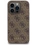 Guess Case for iPhone 15 Pro - Guess Hardcase 4G Metal Gold Logo (GUHCP15LG4GFBR) - Brown 3666339171728 έως 12 άτοκες Δόσεις