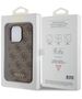 Guess Case for iPhone 15 Pro - Guess Hardcase 4G Metal Gold Logo (GUHCP15LG4GFBR) - Brown 3666339171728 έως 12 άτοκες Δόσεις