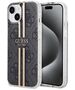 Guess Case for iPhone 15 / iPhone 14 / iPhone 13 - Guess Hardcase IML 4G Gold Stripe (GUHCP15SH4PSEGK) - Black 3666339222680 έως 12 άτοκες Δόσεις