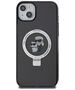 Karl Lagerfeld Case for iPhone 15 Plus / 14 Plus - Karl Lagerfeld Hardcase Ring Stand Magsafe (KLHMP15MHMHMMRSKCK) - Karl&Choupettte 3666339169121 έως 12 άτοκες Δόσεις